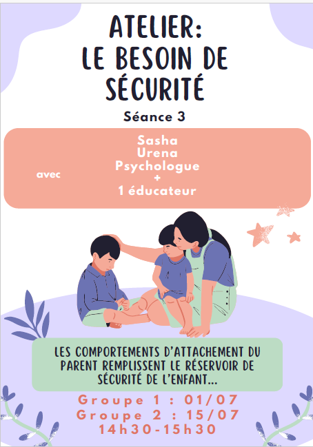 Atelier parentalité: le besoin de sécurité